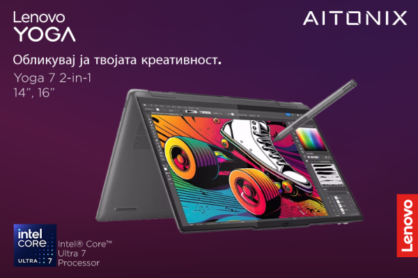 Обликувај ја твојата креативност со Lenovo Yoga 7!