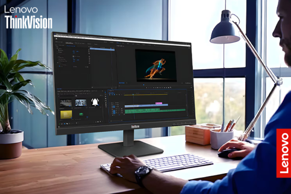 Гледај повеќе, работи подобро со Lenovo ThinkVision S24-4e!